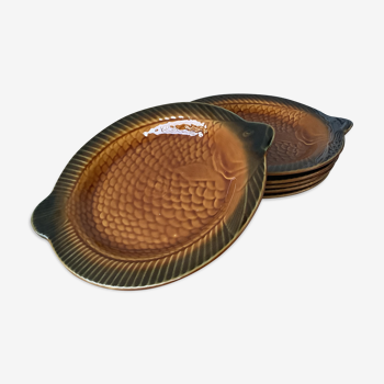 Sarreguemines fish plates