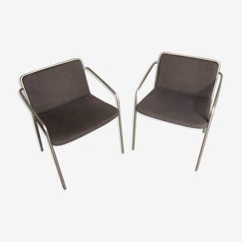 Pair of contemporary armchairs