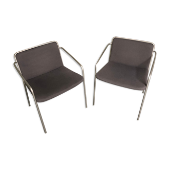 Pair of contemporary armchairs