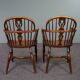 Ensemble de deux fauteuils Windsor, dossier bas anglais, 19ème siècle