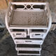 Lot 3 meubles commodes rotin blanc vintage