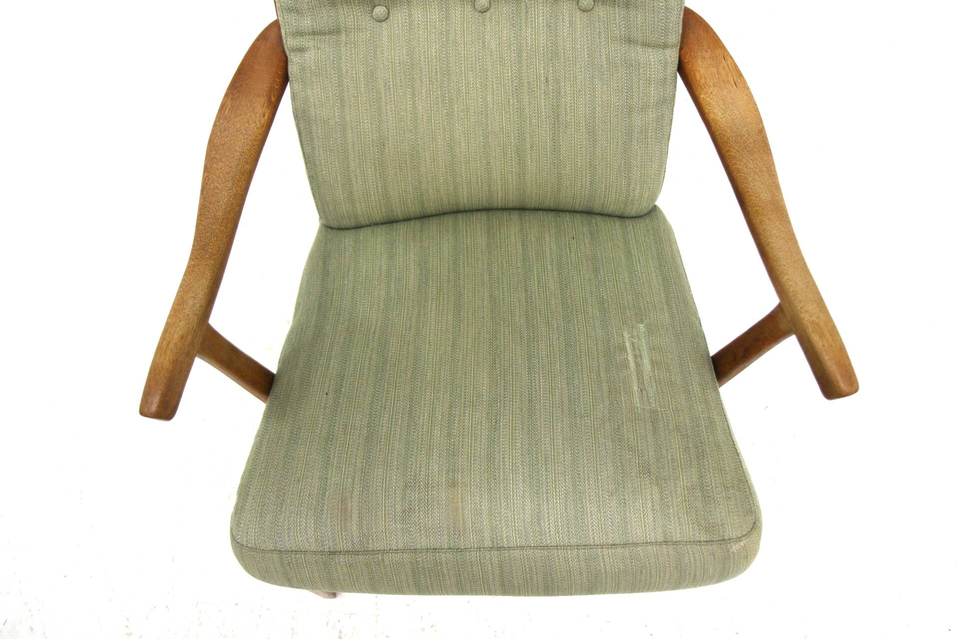 Scandinavian armchair "Stora Fjäderbrickan" by Carl Malmsten, Sweden, 1970