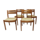 Set of 4 chairs dyrlund year 60 in teak