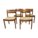 Set of 4 chairs dyrlund year 60 in teak
