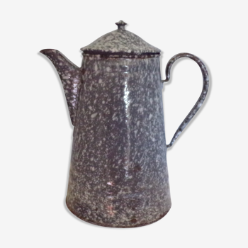 Grey enamelled coffee pot