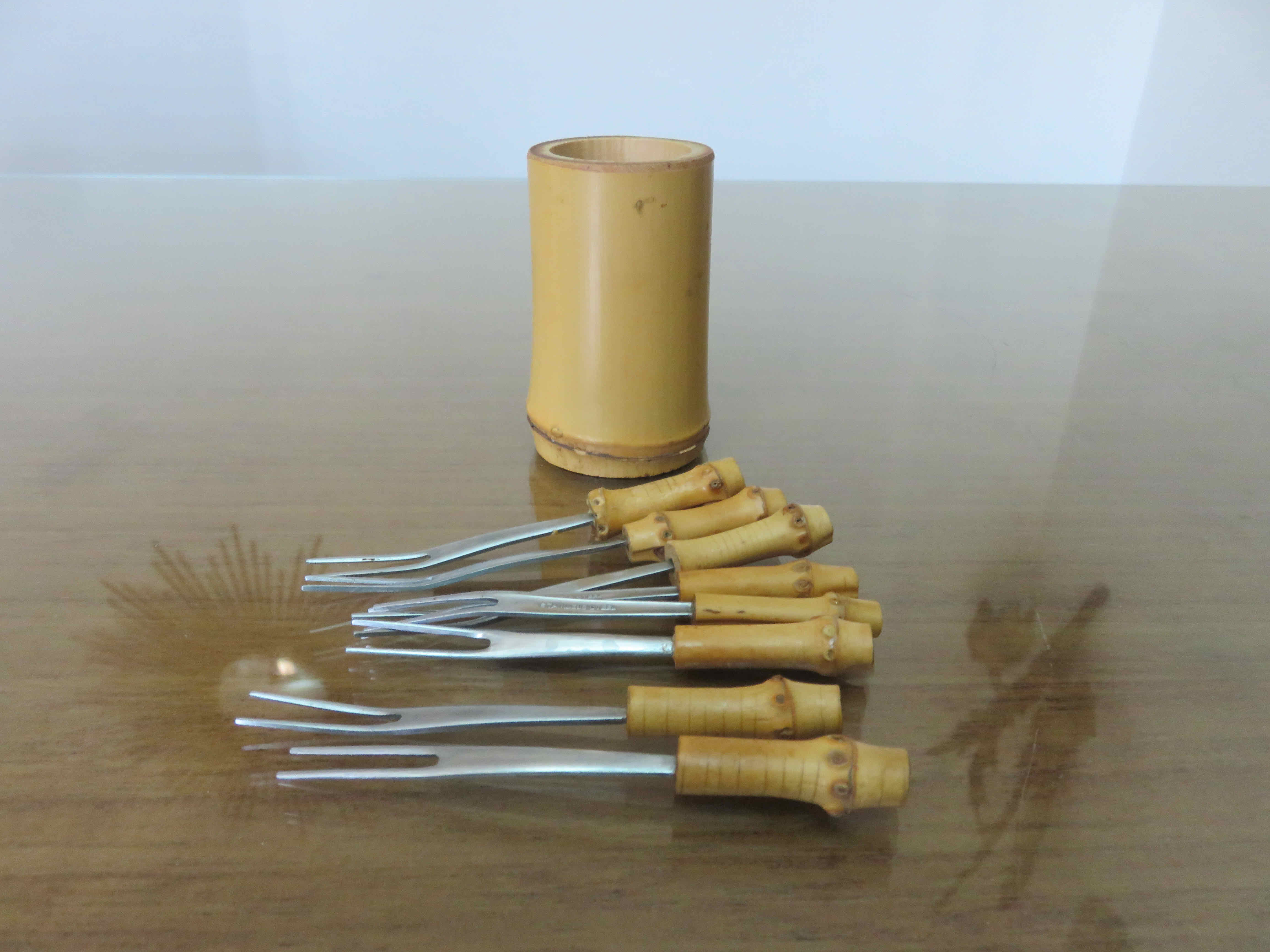 Door aperitif spades bamboo sleeves 60s 70s