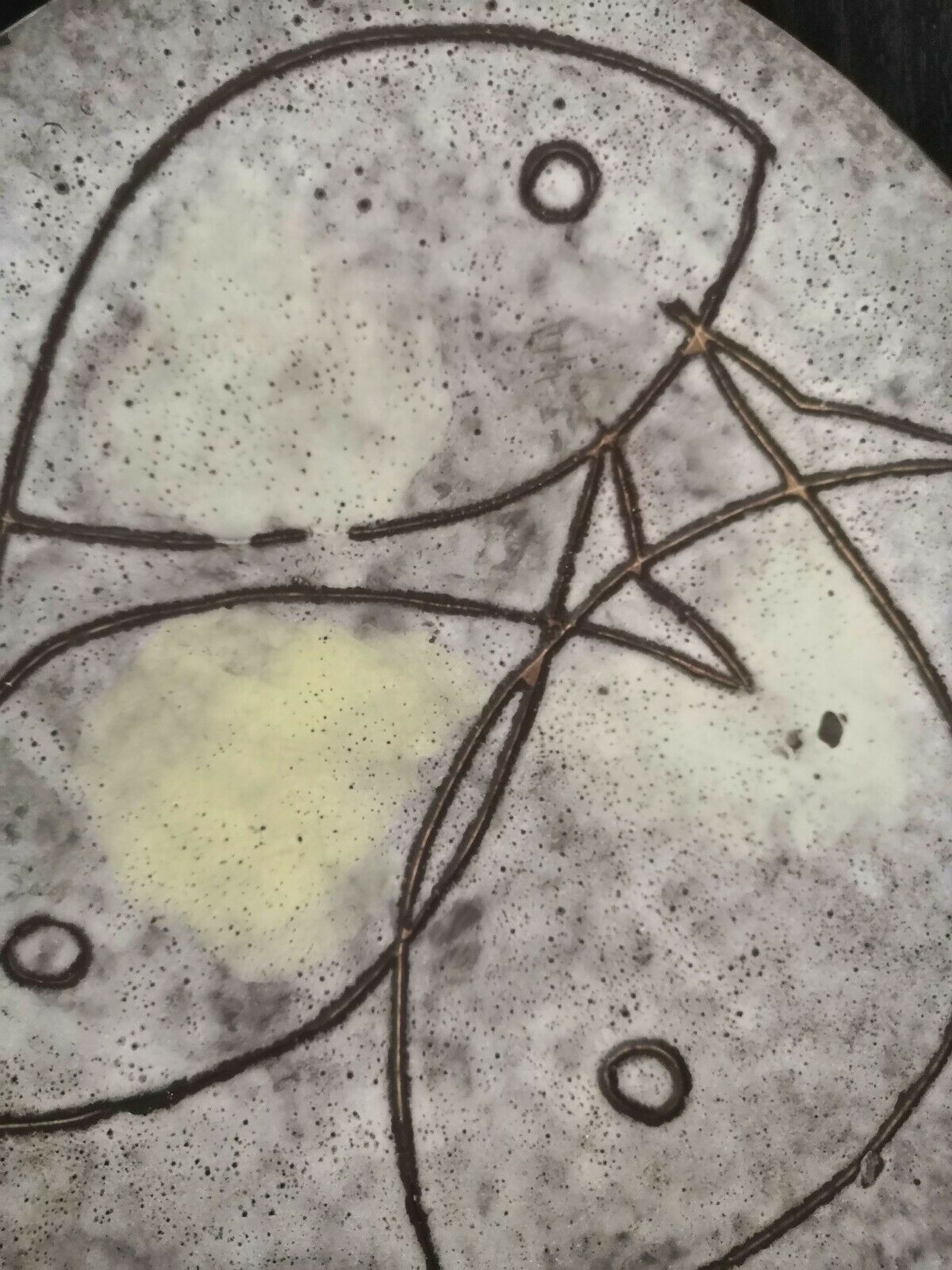 Pair of ceramic plates design 60s