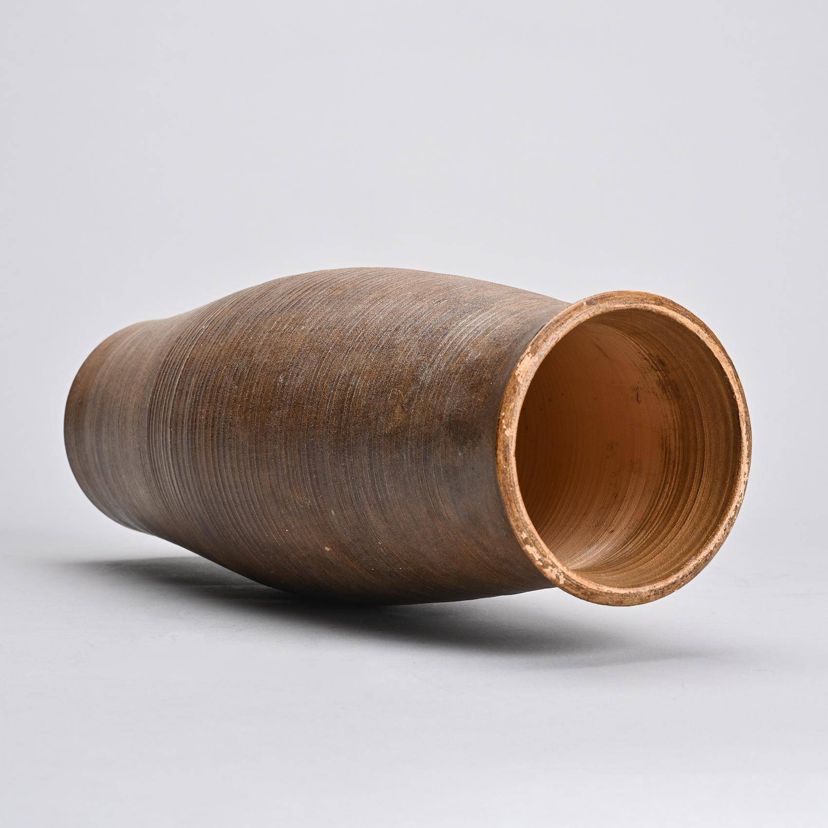 Vase en grès par Annie Fourmanoir, années 70
