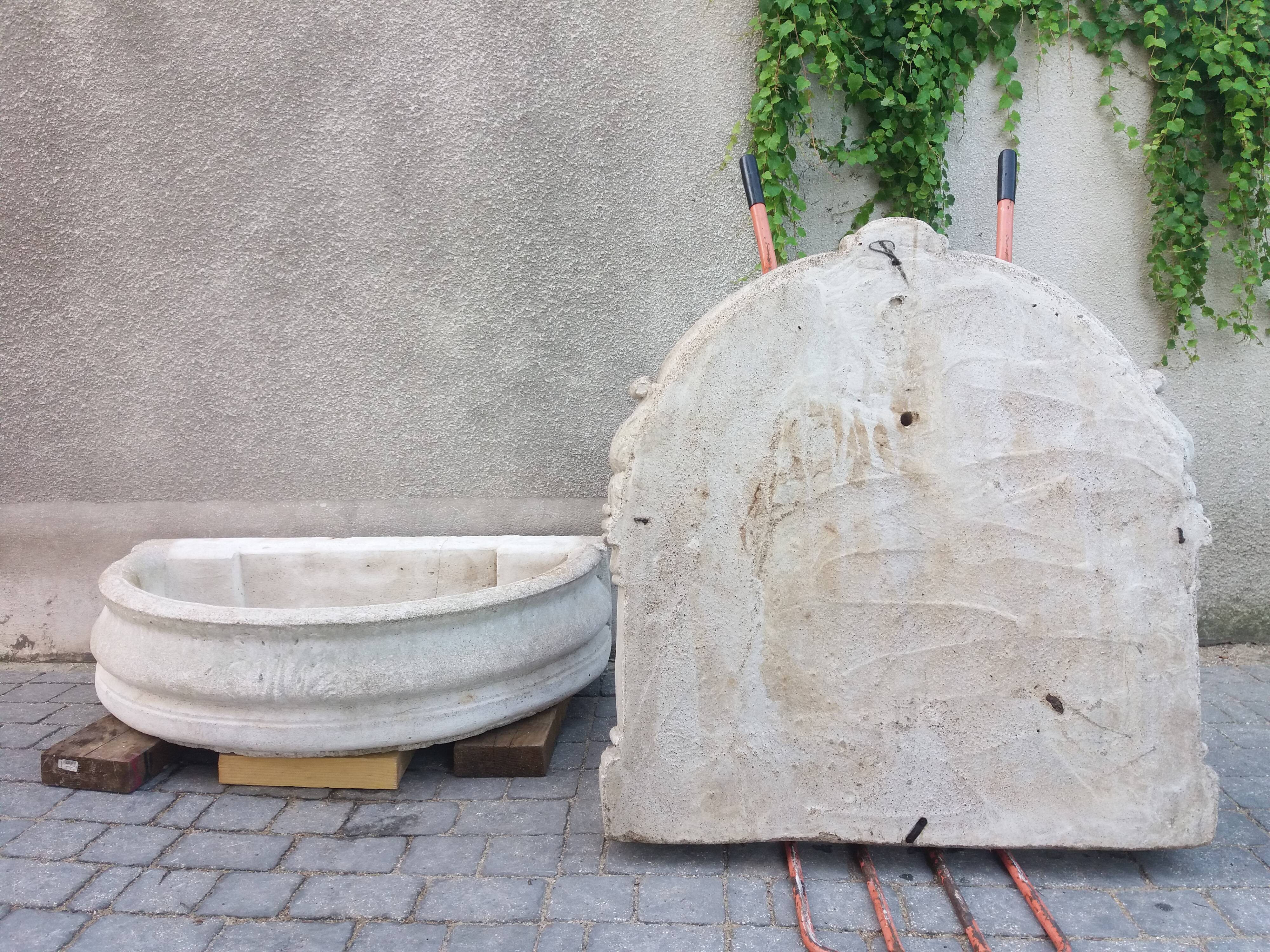 Louis XVI-style garden fountain