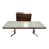Travertine coffee table