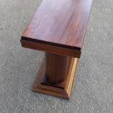 Vintage art deco wooden sofa end