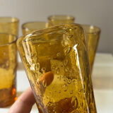 Verres ambrés bullés Biot