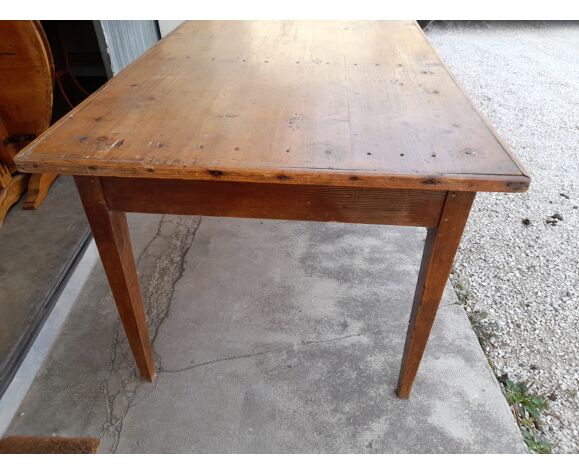 Old Rustic Farmhouse Table 1900 1m81, Farmhouse Extendable Dining Table And Chairs Taiwan