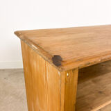 Pine wooden shop counter