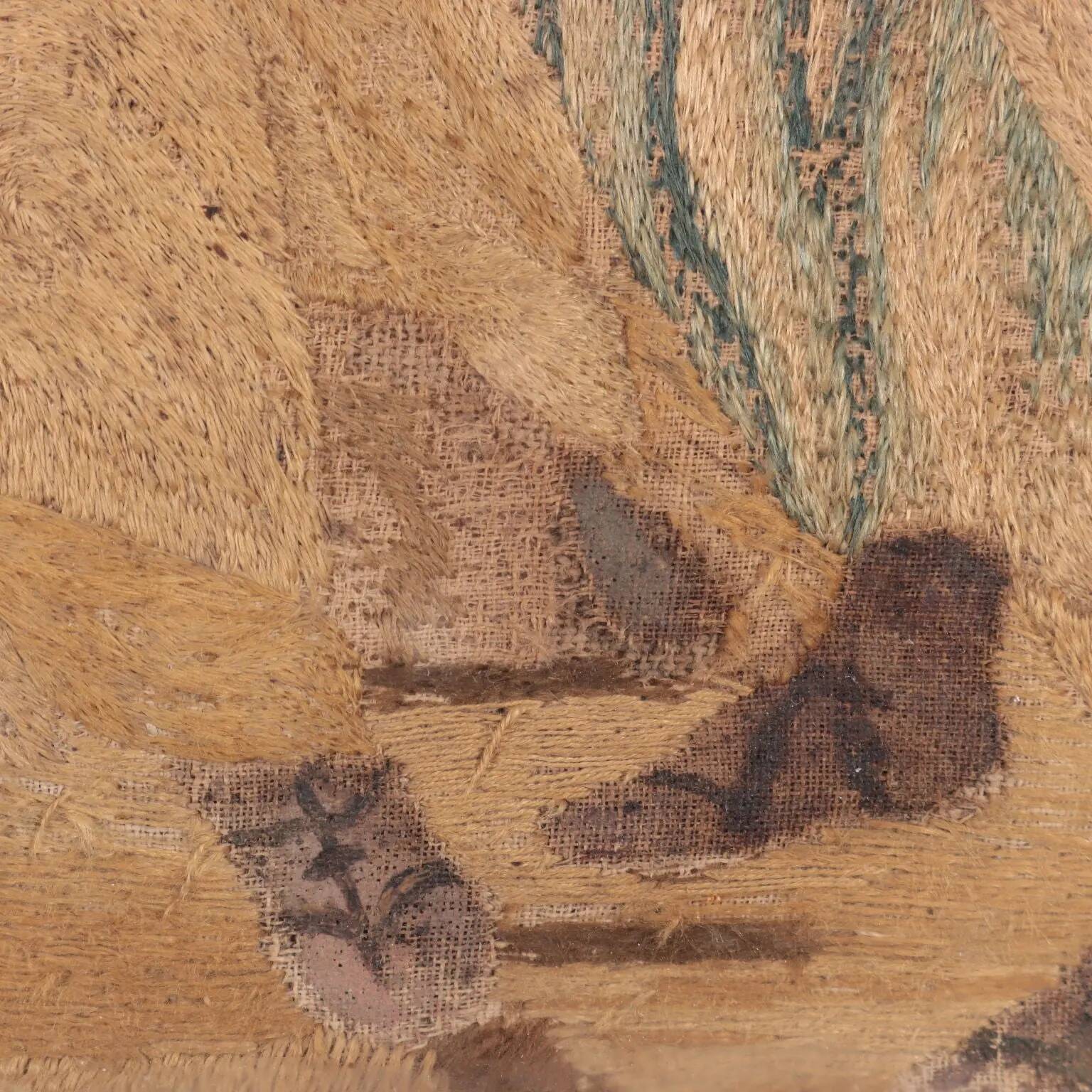 Silk tapestry "The Academy of Plato" Italy 17th-18th century