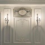 Top of door decorative paneau gilded wood