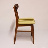 Set of Danish chairs in teak and wool