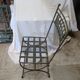 Suite de 4 chaises patine verte