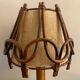Lampe en rotin Louis Sognot 1950
