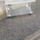 Table basse vintage plexiglas
