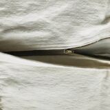 Wool and macramé cushion cover