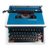 Underwood 315 portable blue typewriter with carrying case Like NEW