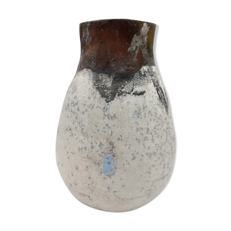 Vase in raku h 20cm