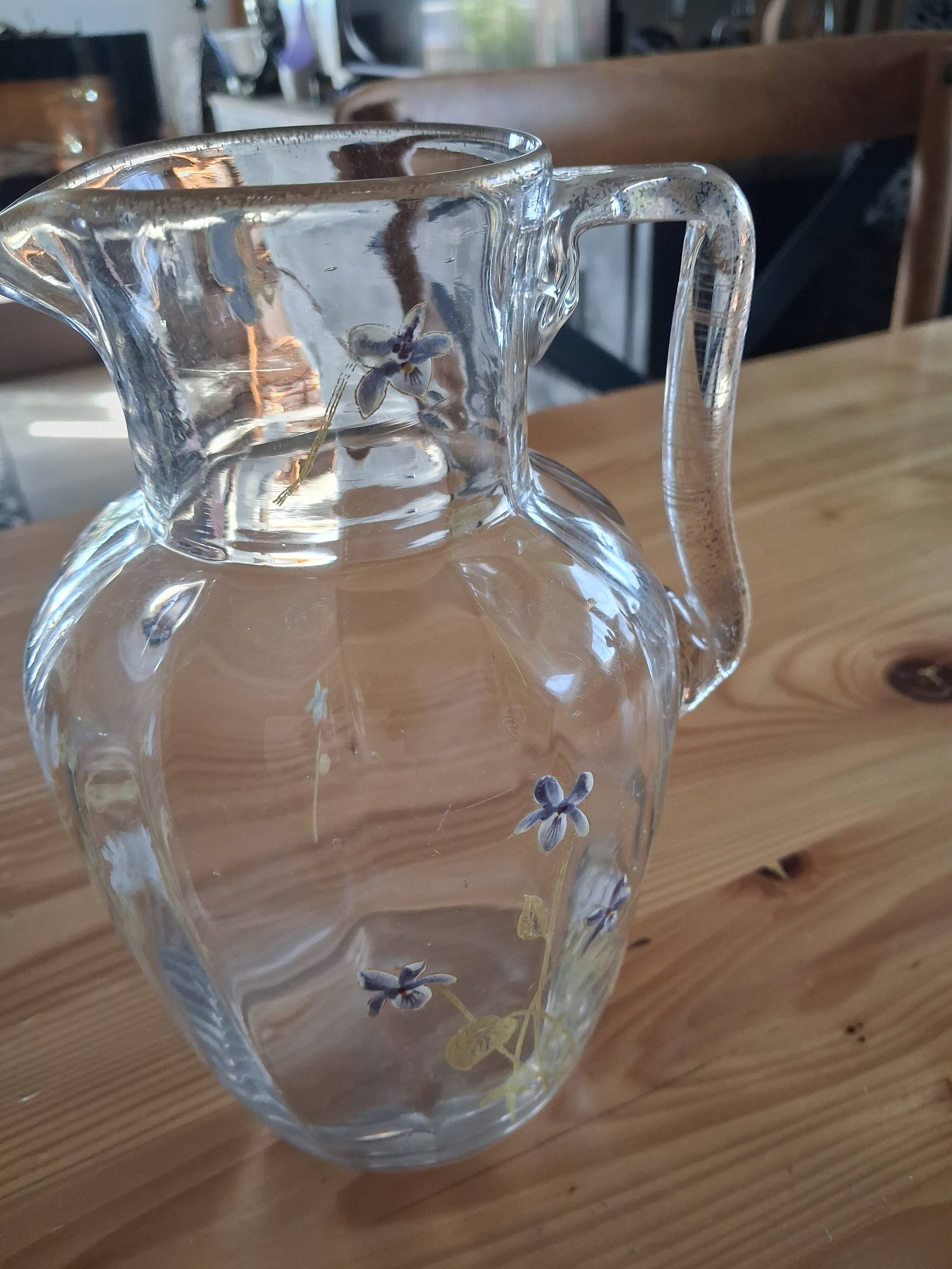 Vintage blown glass jug
