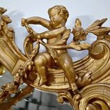 Importante glace dans le goût Louis XIV – Louis XV, époque napoléon III – Milieu XIXe