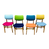 Four middle century chairs