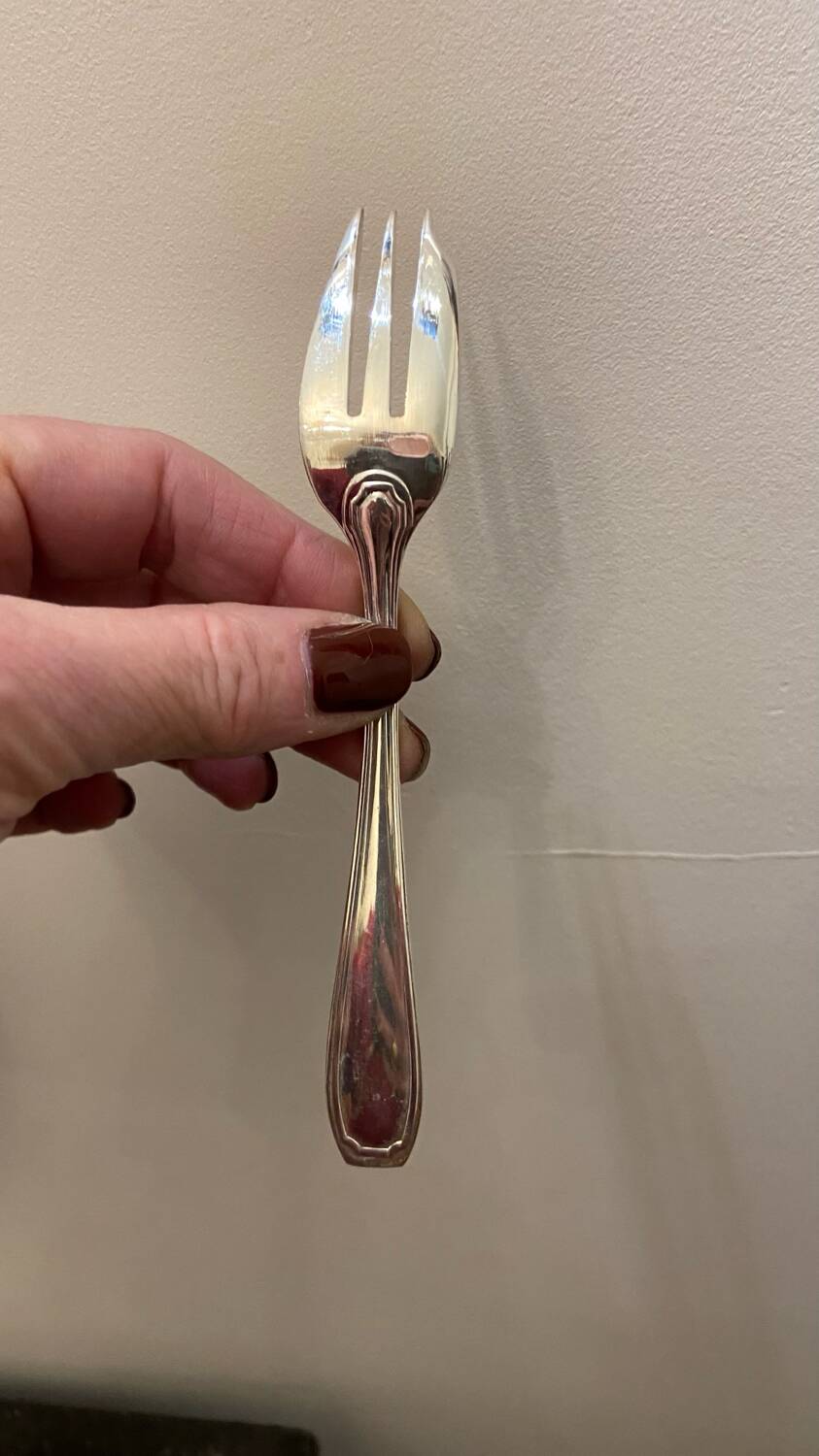 Set of 11 silver-plated cake/oyster forks Guildart 1960 vintage