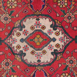 Traditional vintage red runner rug handwoven long oriental wool carpet runner -85x240cm