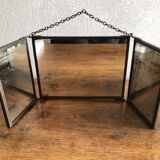 Triptych barber mirror 41.5 x 15 cm