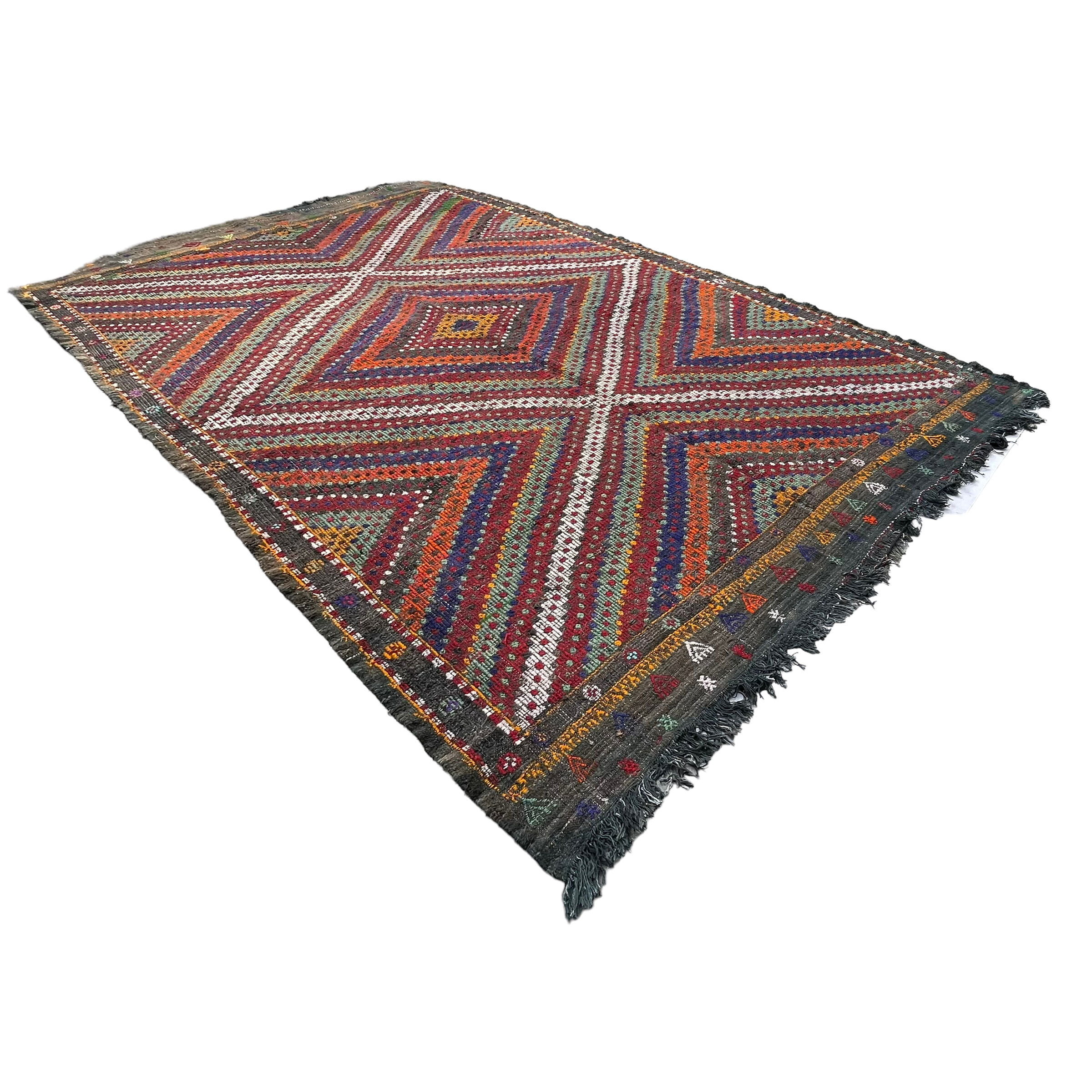 Vintage turkish kilim rug , 295 x 197 cm