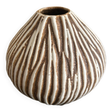 striped ceramic vase 1970