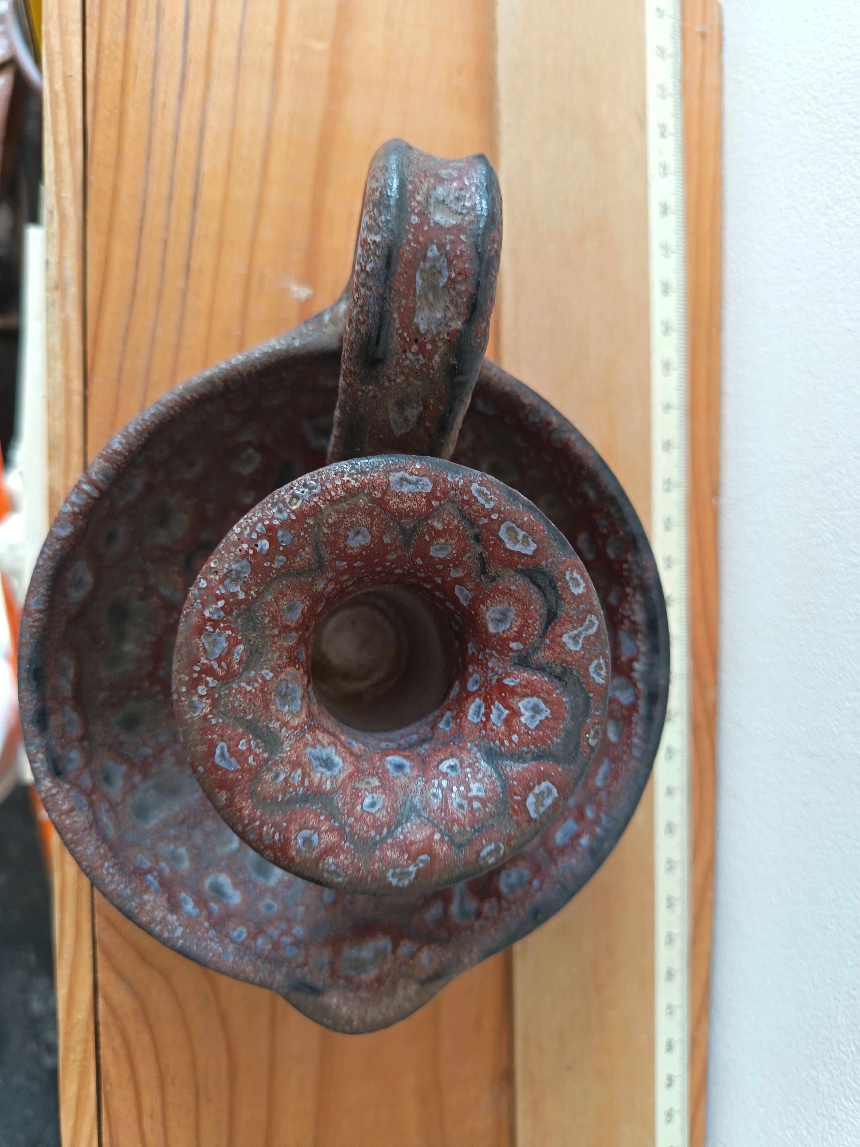 Candle holder by the ceramist Jean Austruy from the 1970s.