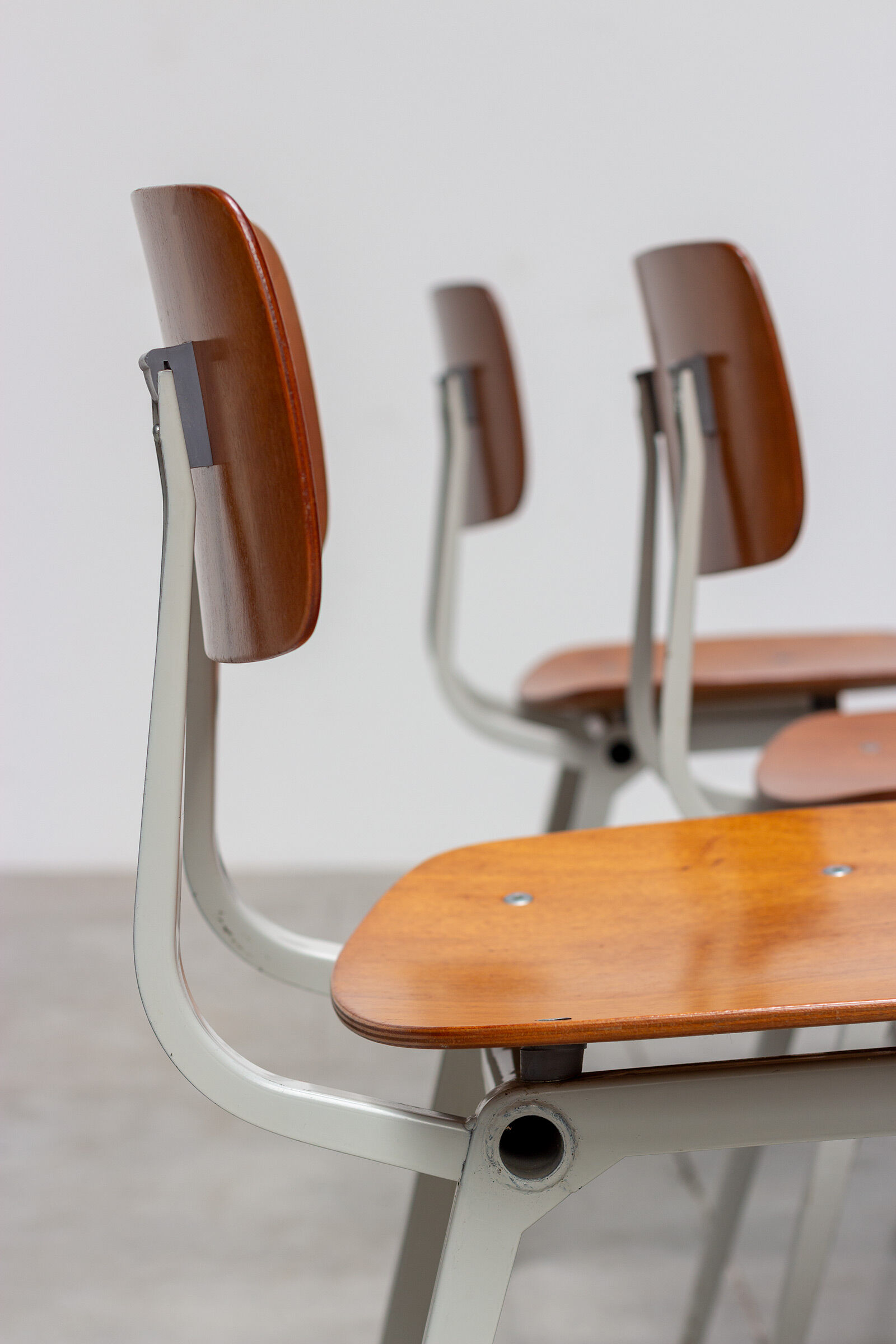 Four 1950 Revolt chairs by Design Friso Kramer