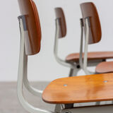 Four 1950 Revolt chairs by Design Friso Kramer
