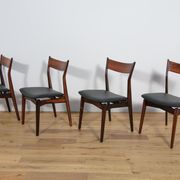 Mid Century Rosewood Dining Chairs by  H. P. Hansen for Randers Møbelfabrik, 1960s, Set of 4