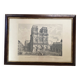 Paris 19th engraving, glass frame