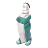 Monk earthenware liqueur bottle Franor Royale 1940s