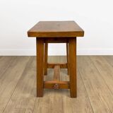 Vintage solid oak stool