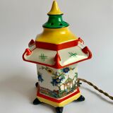 Vintage oriental pagoda lamp