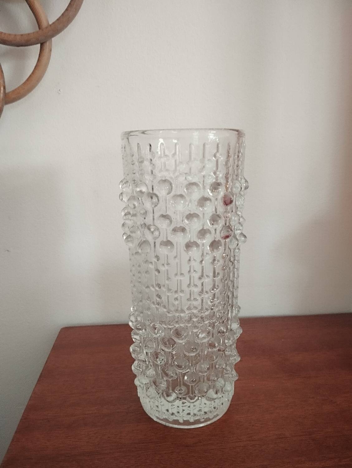 Glass vase from the 70s
