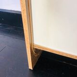 Filing cabinet with a curtain