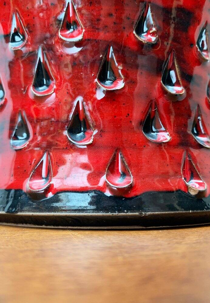 Italian ceramic vase Strawberries by Fratelli Fantullacci for Bitossi, 1960s