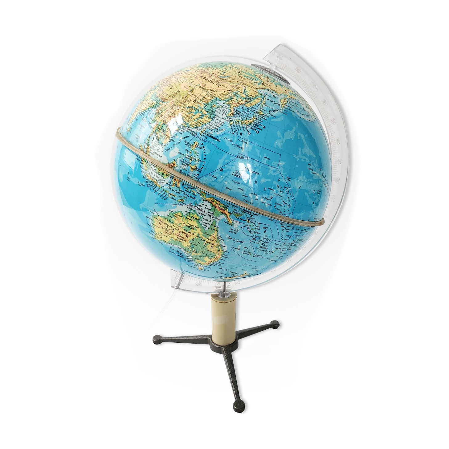 Vintage luminous globe 1950