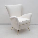Art Dèco Italian Lounge Armchair from 50s,