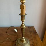 Pied de lampe laiton bougeoir