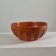 Antique hand carved signed folk art bowl 1930